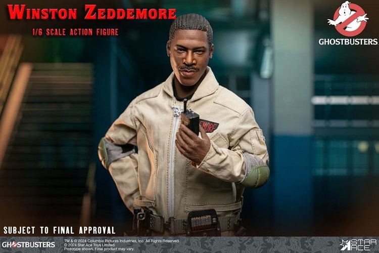 STAR ACE Toys - Ghostbusters 1/6 scale Collectible Action Figure series Peter Venkman SA0151 & Winston Zeddemore SA0154 (Licensed)-Statue Master