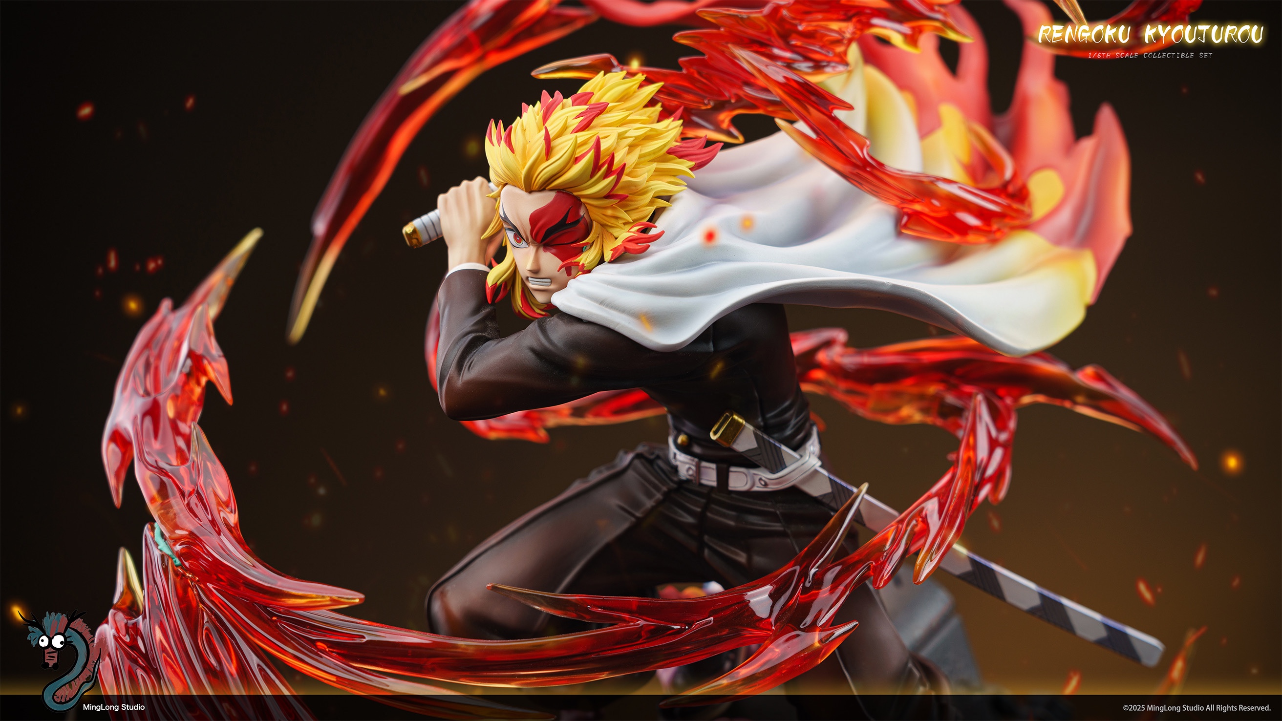 Ming Long Studio - Demon Slayer 03 Flame Hashira Kyojuro Rengoku 1/6 & 1/8 Statue(GK)