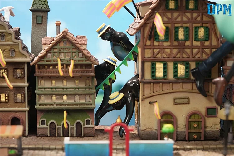 OPM Studio - Howl's Moving Castle Desktop Small Scene Series #6 Sophie and Howl Skywalk Statue(GK)