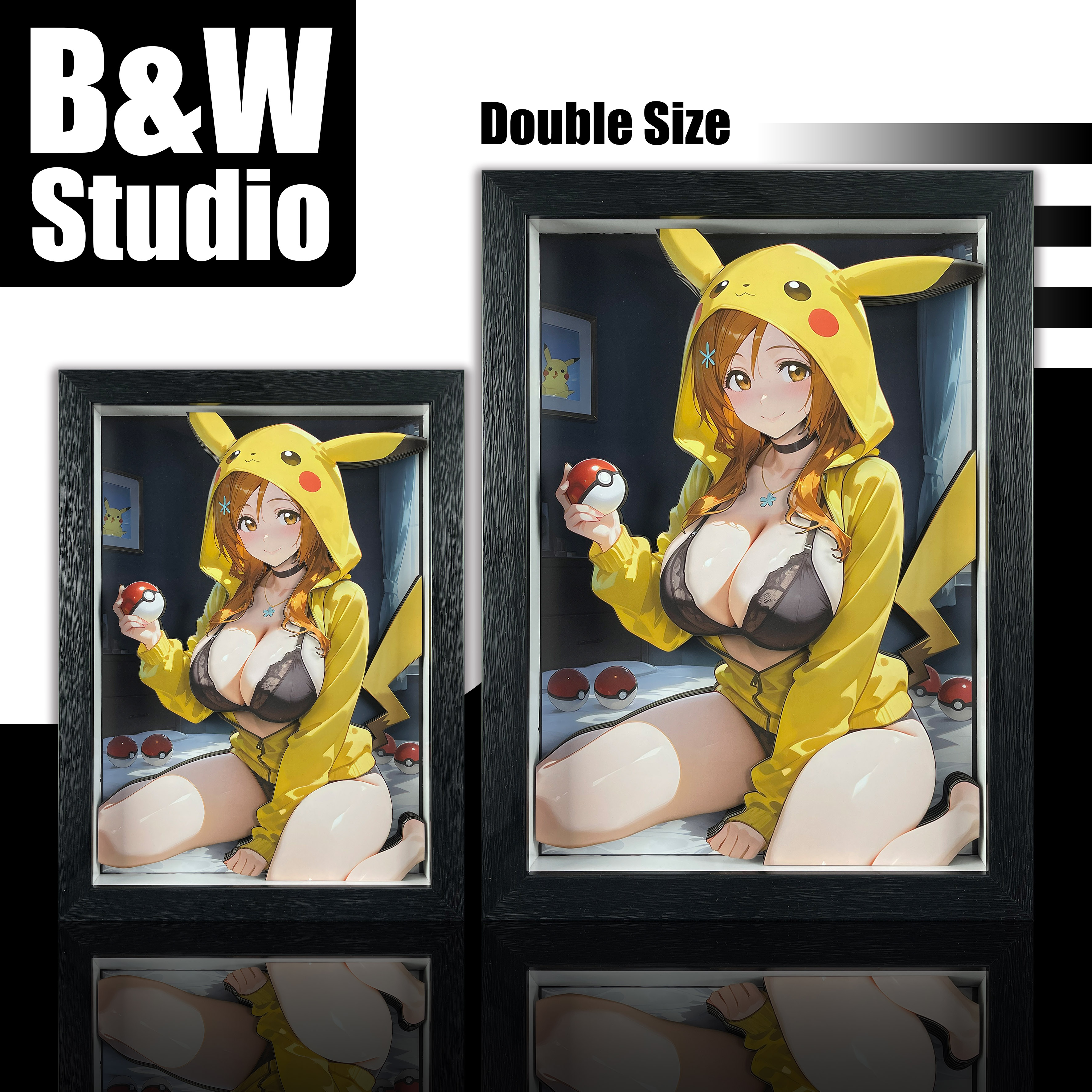B&W Studio - BLEACH Pikachu Girls Series Decorative Art 02 Inoue Orihime KPCG-002/KPCGSlim-002 Scene