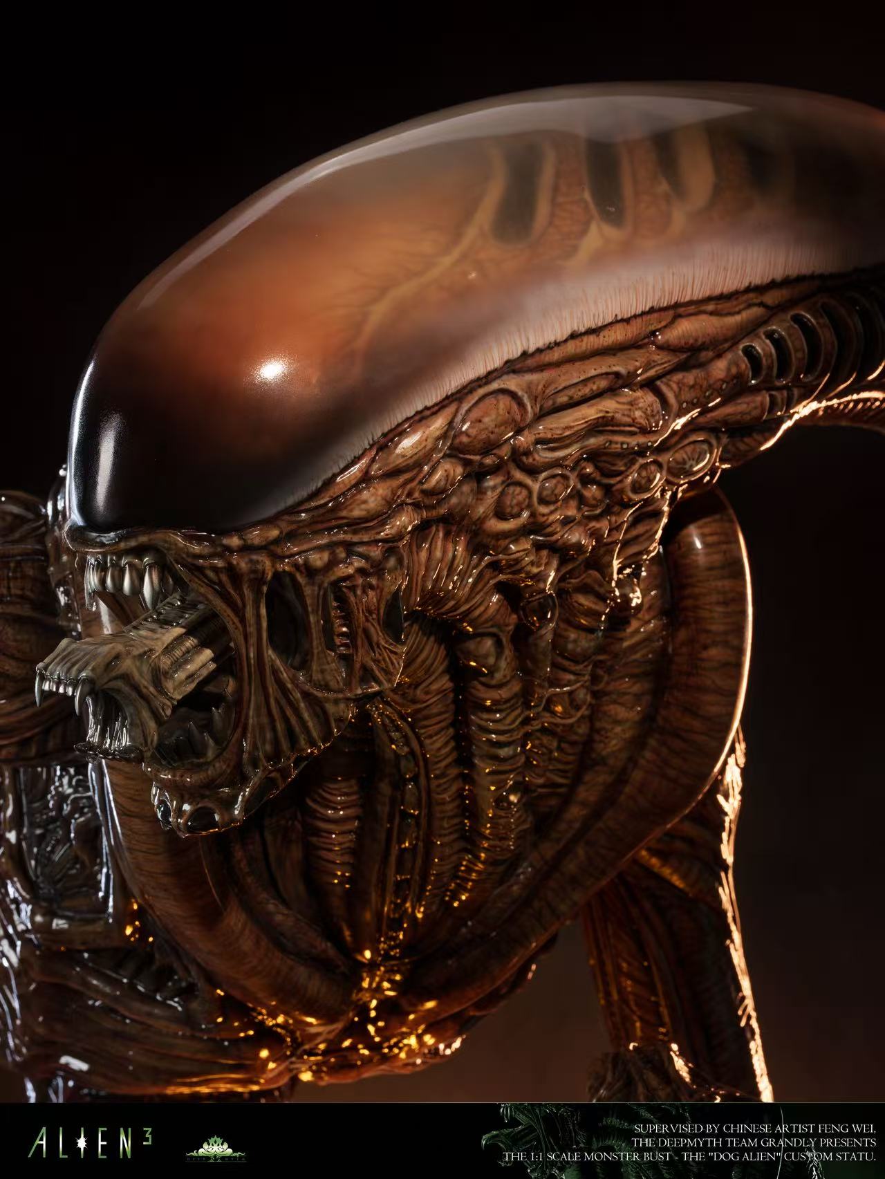  Deepmyth Studio Runner Alien Resin Statue Alien 3 Dog Alien GK Figure