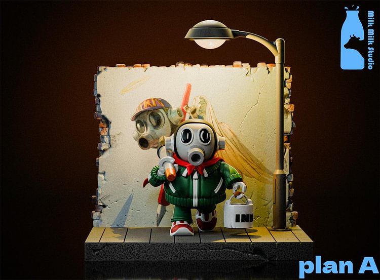 Milk Milk Studio - Dragon Ball - Akira Toriyama with LED Statue(GK)