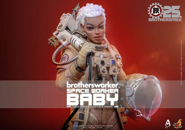 Hottoys - Space Worker Baby Brothersfree 25th Version Action Figure AMC040 Licensed