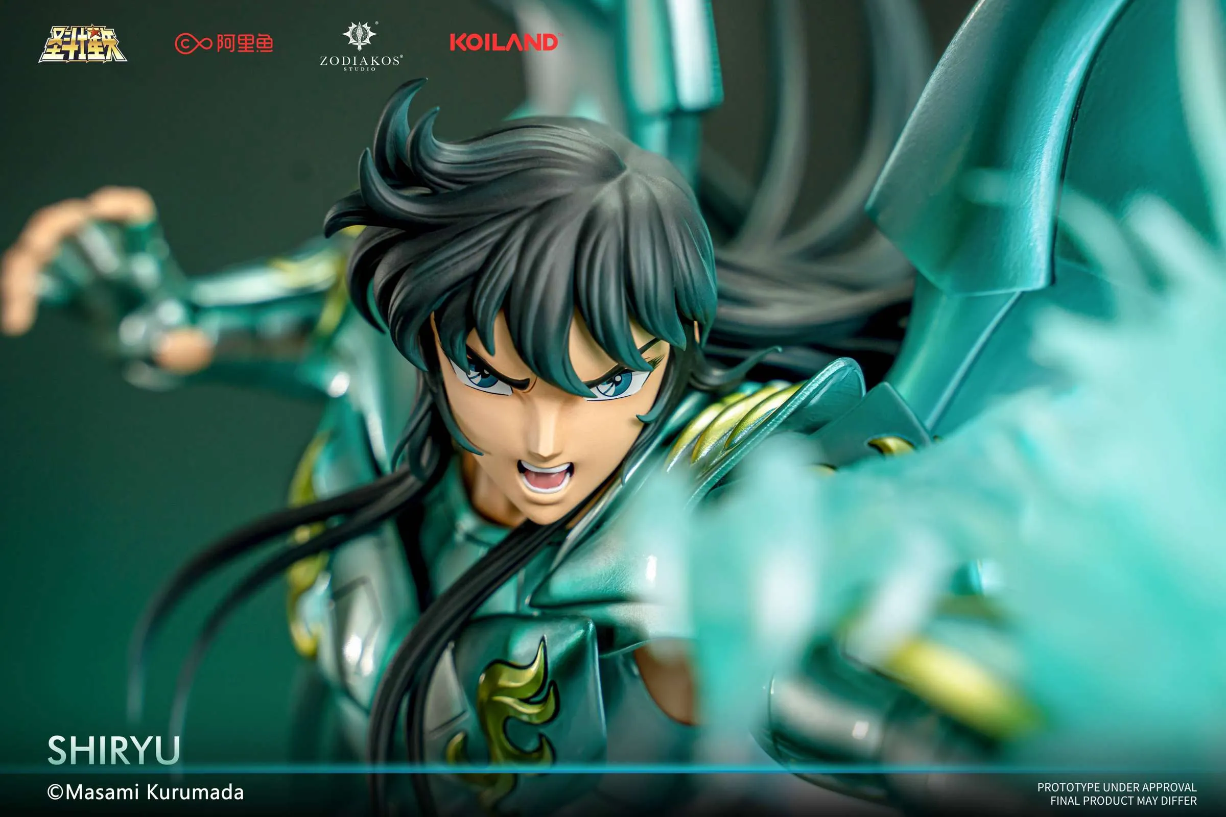 Zodiakos Studio - Saint Seiya Official  - Dragon Shiryu with LED 1/6 Scale Statue (GK)