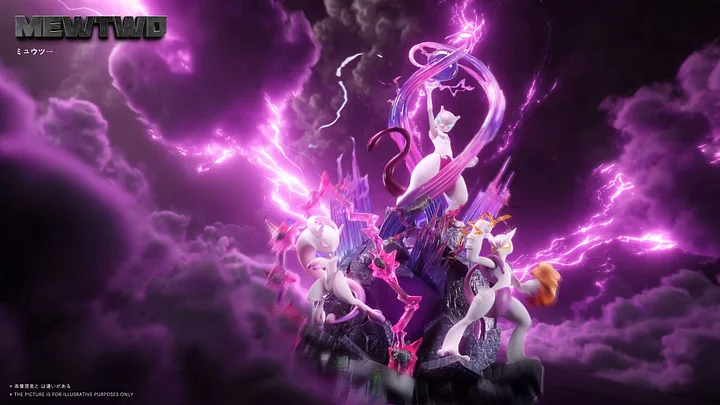 JP Studio - Mewtwo Urban Pokémon Ecology Special Edition Pokemon Statue 