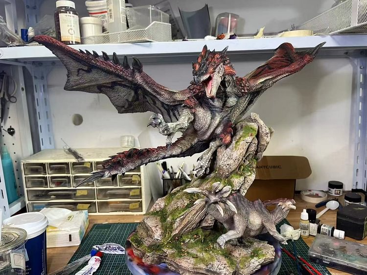 Dragon Frontier Studio - Rathalos﻿ & Azure Rathalos & Silver Rathalos Statue(GK)