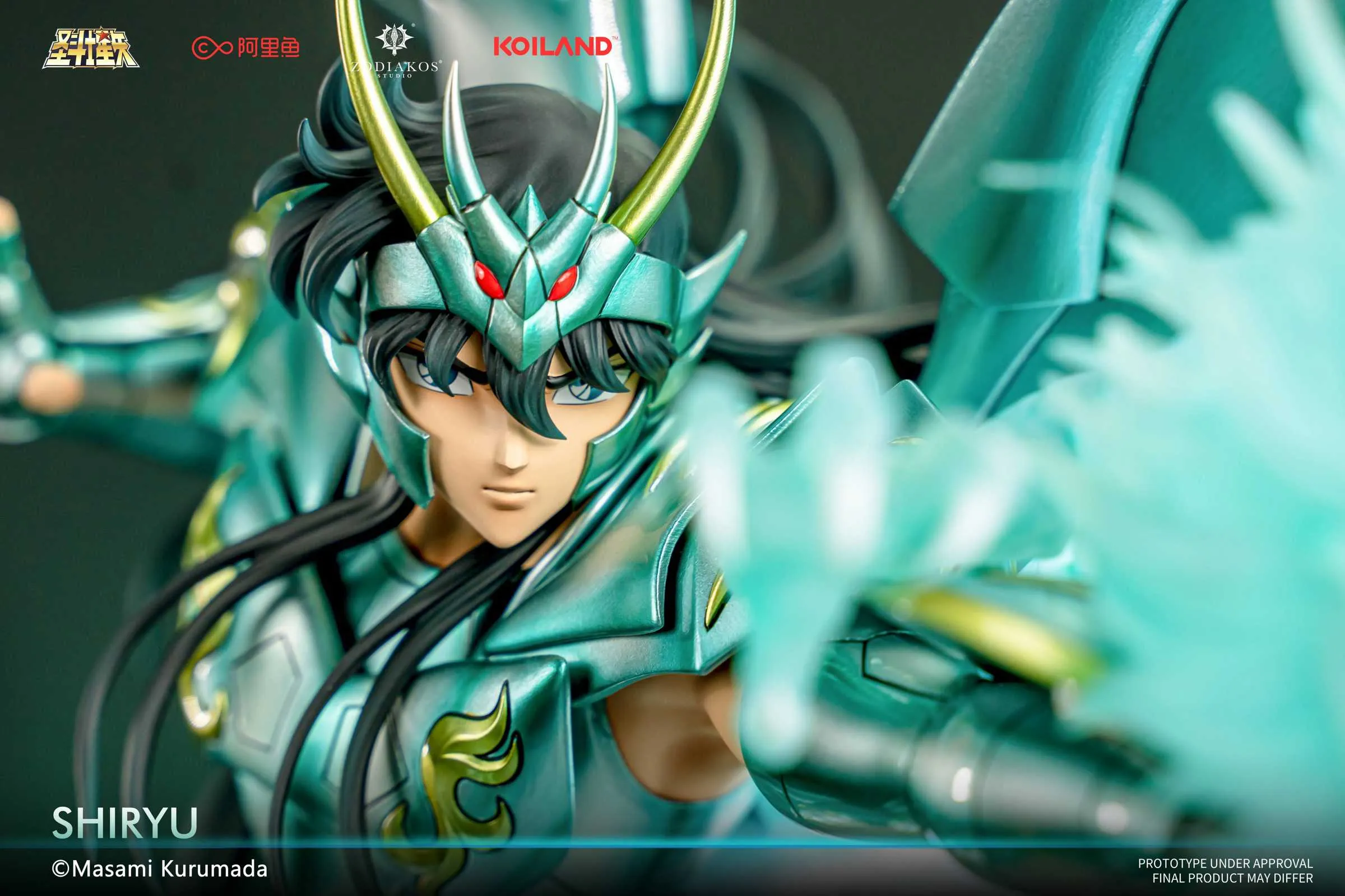 Zodiakos Studio - Saint Seiya Official  - Dragon Shiryu with LED 1/6 Scale Statue (GK)