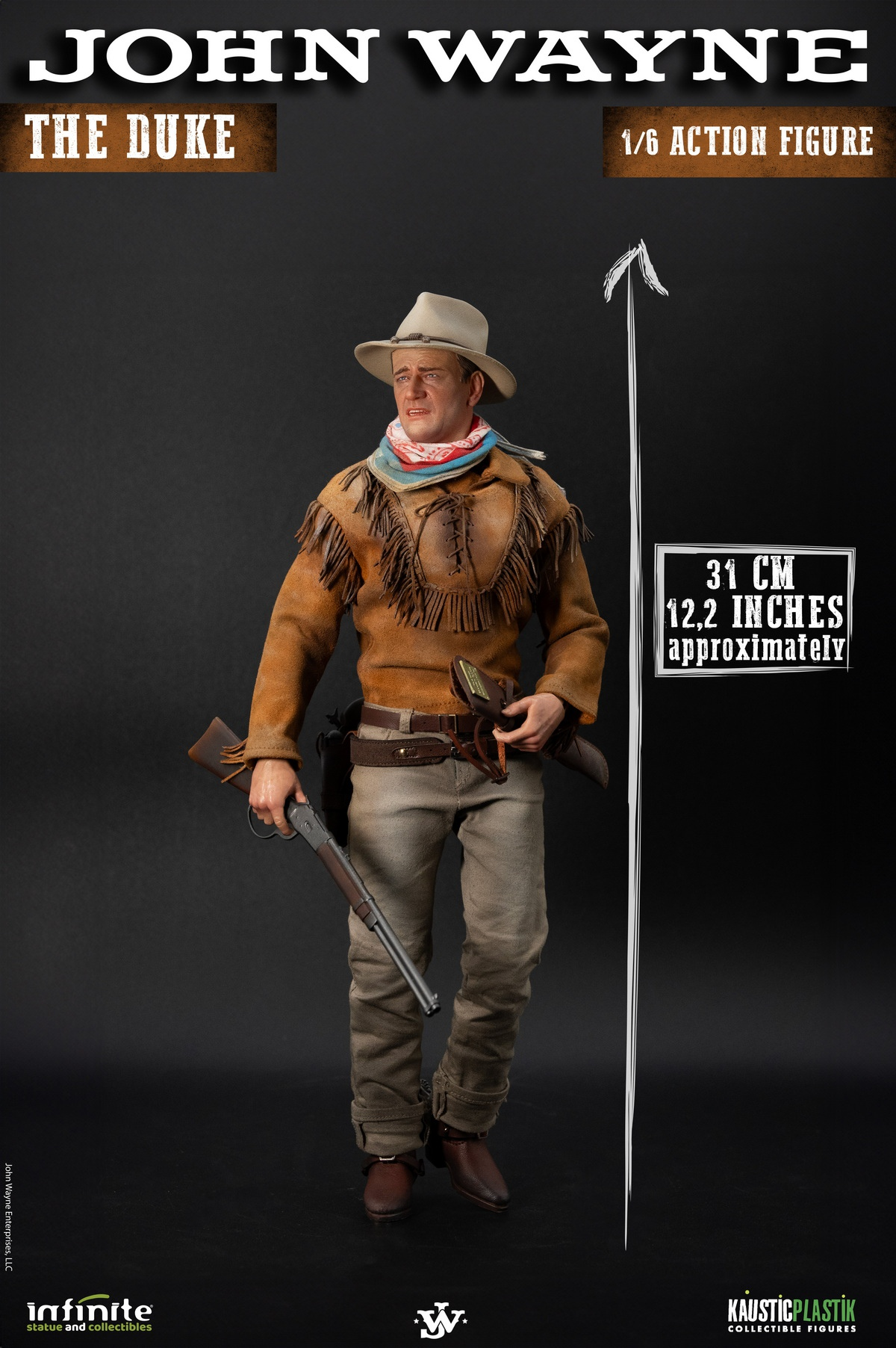 Infinite Statue - Montana John Wayne Duke (Licensed)  8033300431610 &  8033300431627 1/6 Action Figure-Statue Master
