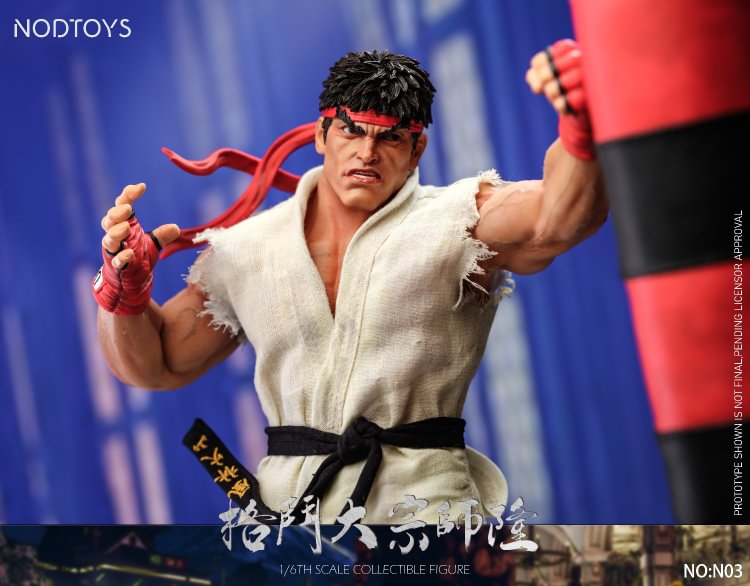 NODTOYS Studio - Silicone Articulated Figure "Grandmaster of Fighting – Ryu" 1/6 Action Figure-Statue Master