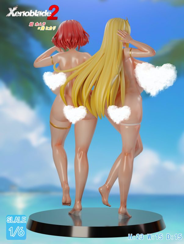 SC Studio - Xenoblade Pyra & Mythra Swimsuit 1/6 Statue(GK) (Adult 18+)