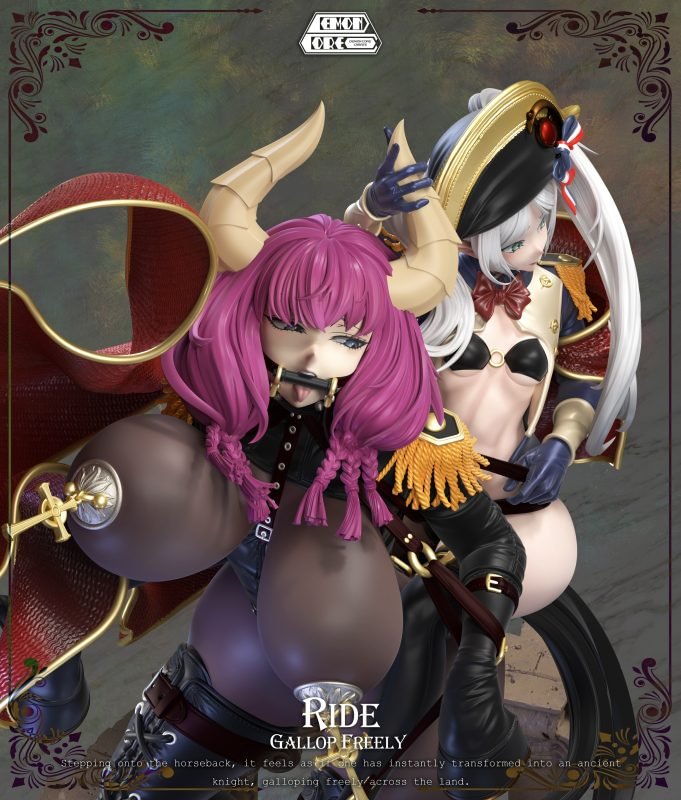 Demon Core Studio - Frieren: Beyond Journey's End Frieren & Aura cosplaying Napoleon Crossing the Alps 1/5 Sttue(GK)