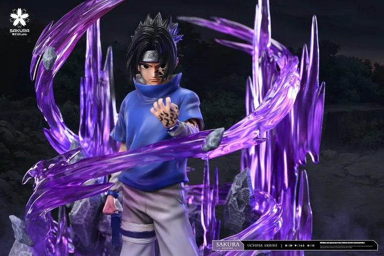 SAKURA Studio - Naruto Light Statue Resonance Series 9th Series Uchiha Sasuke Statue(GK)-Statue Master