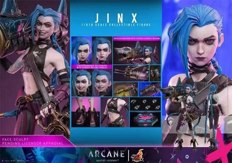 HotToys - Jinx‌ TMS137 League of Legends: Arcane Season 2 (Licensed) 1/6 Action Figure