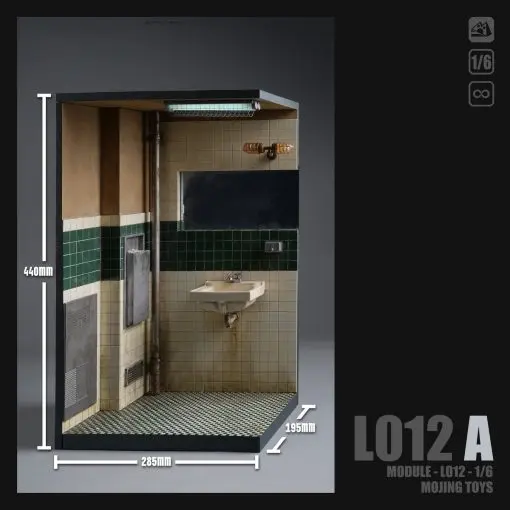MOjingToys - Modular Series - JOKER Bathroom Scene Base L012 Licensed Statue