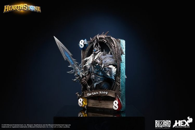 HEX Collectibles - Blizzard Official Licensed Hearthstone Lich King Card Art Statue HEXFRAME04 (Licensed) Statue(GK)