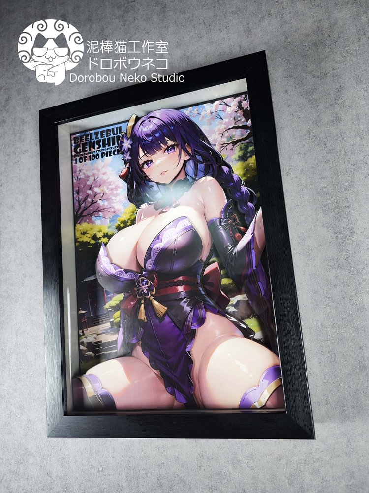 IN-STOCK Dorobou Neko Studio - Genshin Impact - DSDX-008 Raiden Shogun 3D Decorative Painting Scene (Adult 18+)-Statue Master