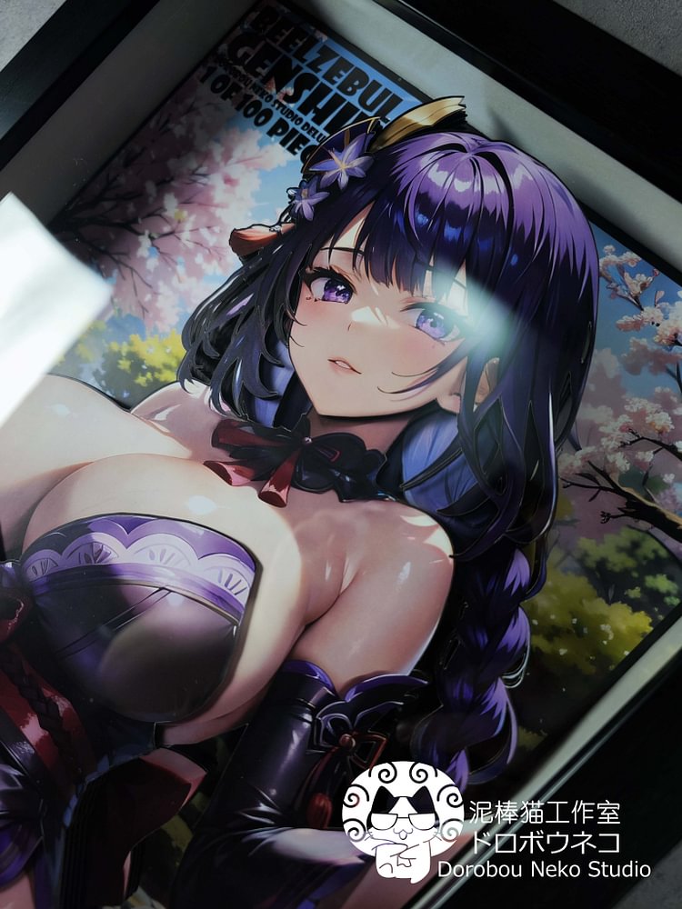 IN-STOCK Dorobou Neko Studio - Genshin Impact - DSDX-008 Raiden Shogun 3D Decorative Painting Scene (Adult 18+)-Statue Master