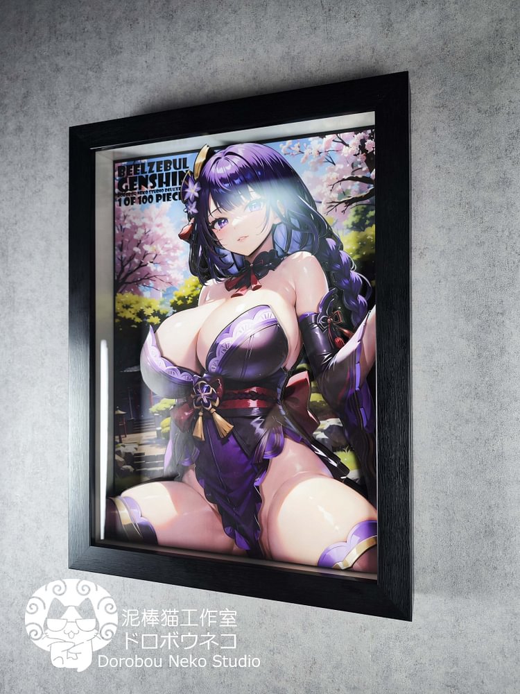 IN-STOCK Dorobou Neko Studio - Genshin Impact - DSDX-008 Raiden Shogun 3D Decorative Painting Scene (Adult 18+)-Statue Master