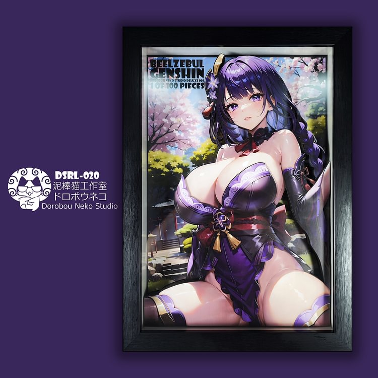 IN-STOCK Dorobou Neko Studio - Genshin Impact - DSDX-008 Raiden Shogun 3D Decorative Painting Scene (Adult 18+)-Statue Master