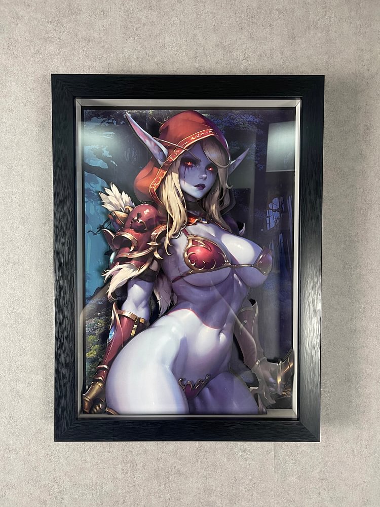 PRE-ORDER Dorobou Neko Studio - World of Warcraft - DSMG-054 Sylvanas Windrunner 3D Decorative Painting Scene(Adult 18+)-Statue Master