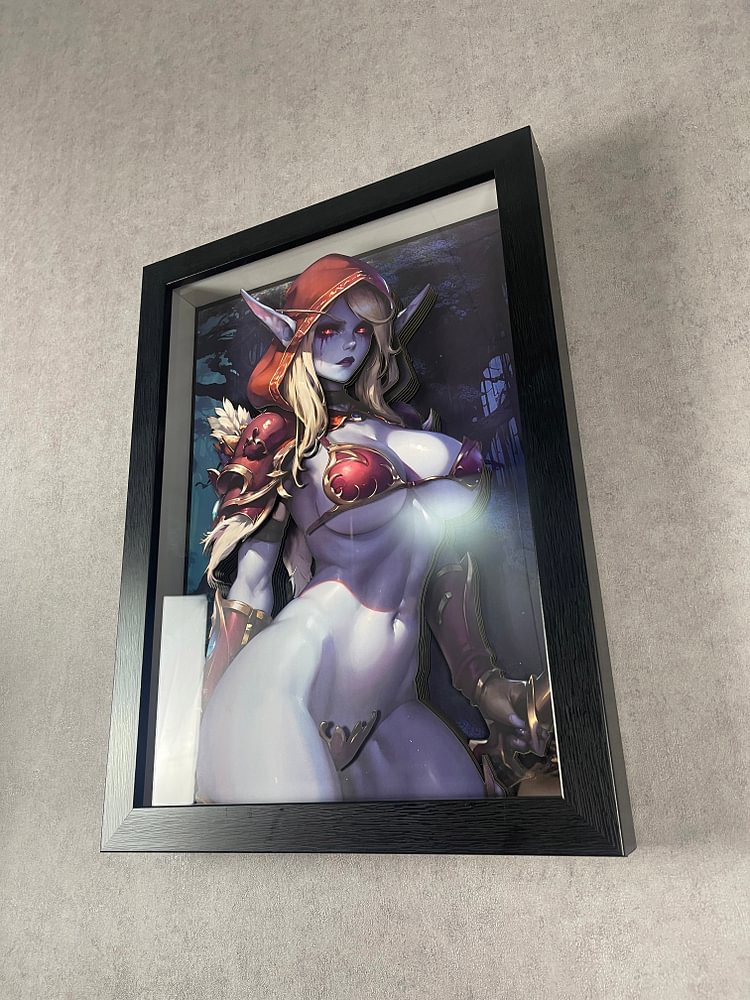 PRE-ORDER Dorobou Neko Studio - World of Warcraft - DSMG-054 Sylvanas Windrunner 3D Decorative Painting Scene(Adult 18+)-Statue Master