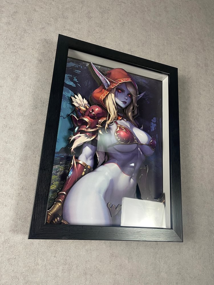 PRE-ORDER Dorobou Neko Studio - World of Warcraft - DSMG-054 Sylvanas Windrunner 3D Decorative Painting Scene(Adult 18+)-Statue Master