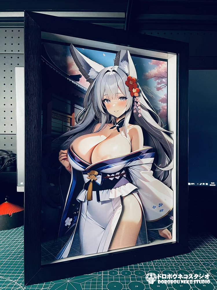 Dorobou Neko Studio - Azur Lane DSMG-065 Shinano 3D Decorative Painting Scene (Adult 18+)