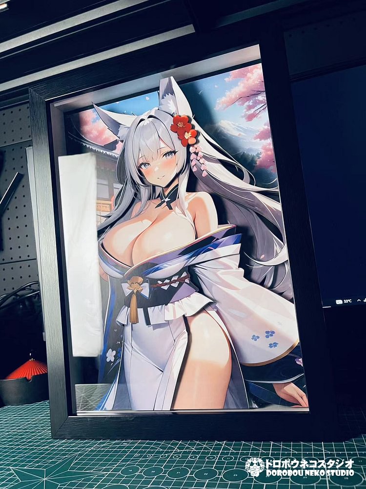 Dorobou Neko Studio - Azur Lane DSMG-065 Shinano 3D Decorative Painting Scene (Adult 18+)