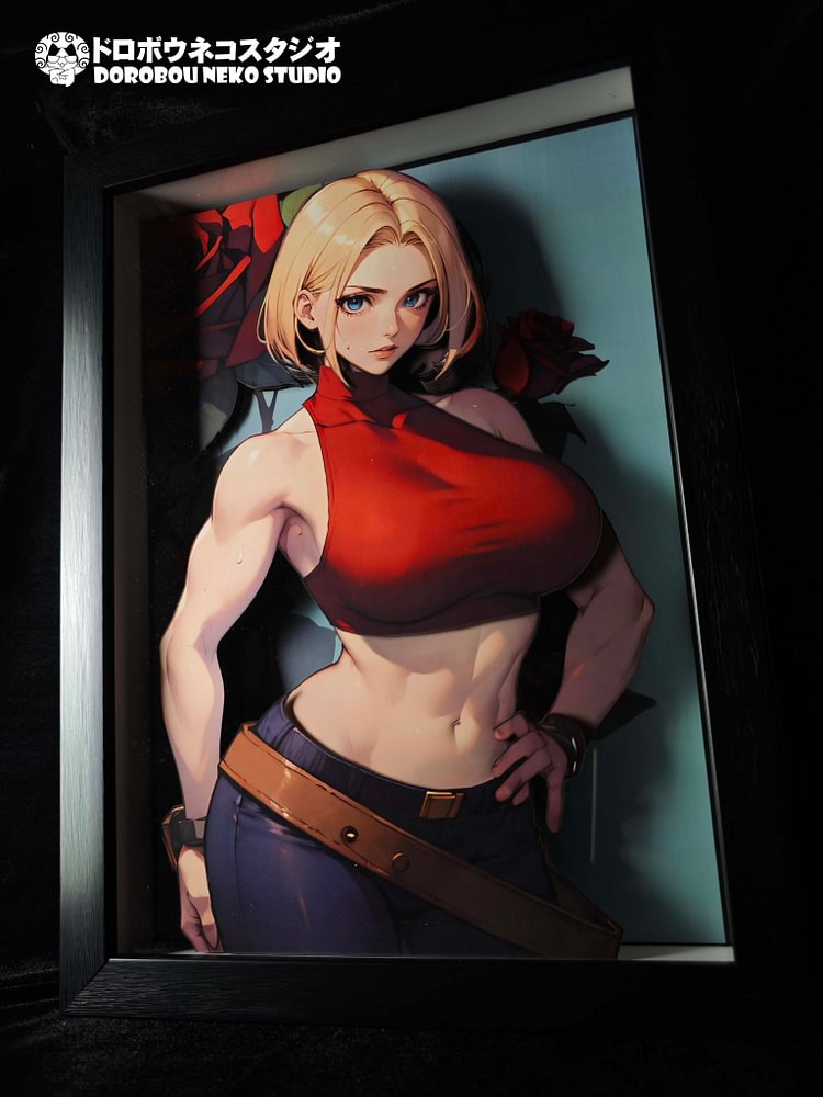 Dorobou Neko Studio -The King Of Fighters DSMG-084 Decorative Painting of Blue Mary Scene (Adult 18+)-Statue Master