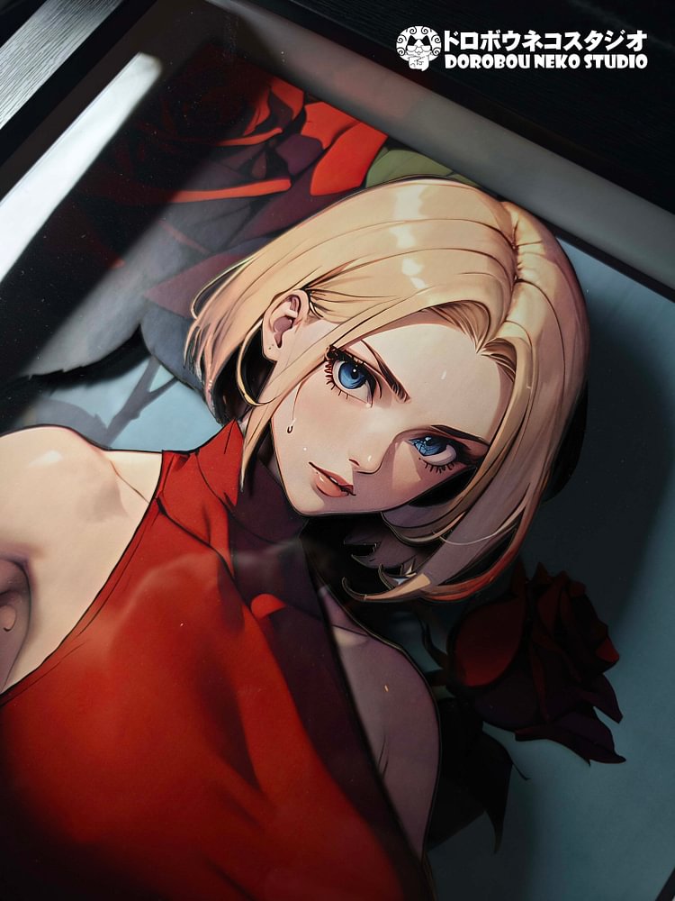 Dorobou Neko Studio -The King Of Fighters DSMG-084 Decorative Painting of Blue Mary Scene (Adult 18+)-Statue Master