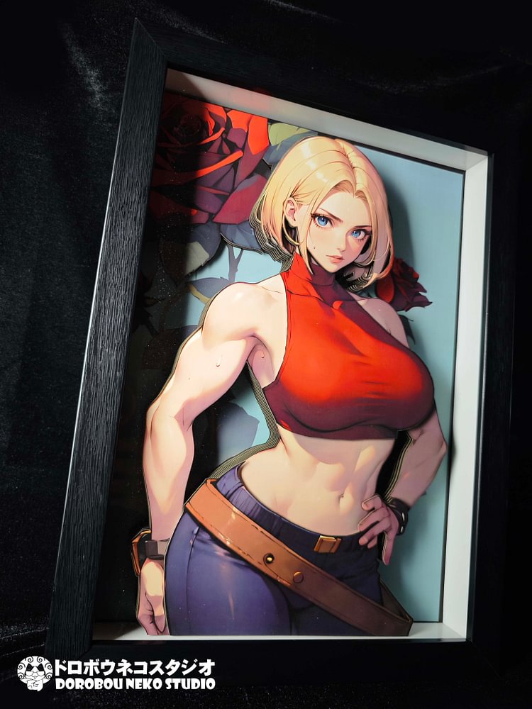 Dorobou Neko Studio -The King Of Fighters DSMG-084 Decorative Painting of Blue Mary Scene (Adult 18+)-Statue Master