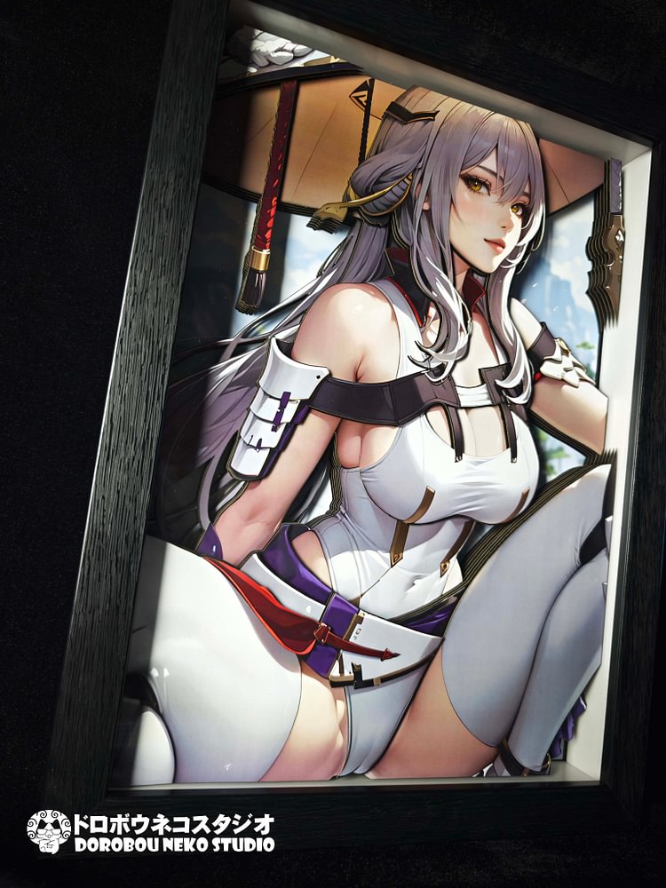 Dorobou Neko Studio – Goddess of Victory: Nikke - DSMG-086 Scarlet 3D Decorative Painting Scene (Adult 18+)-Statue Master