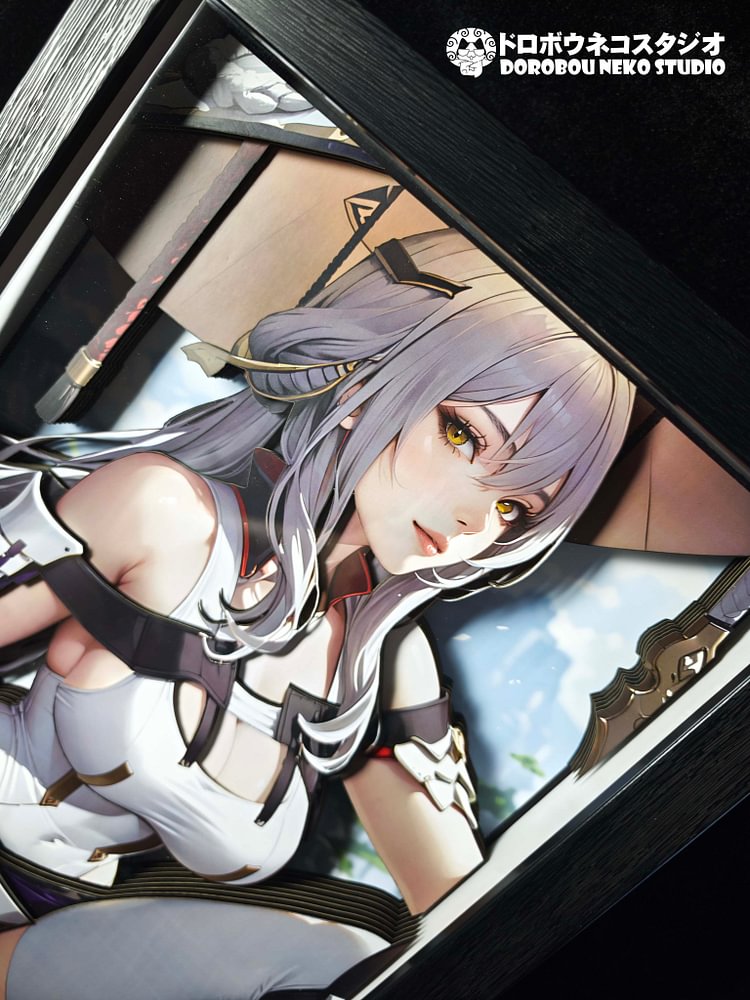 Dorobou Neko Studio – Goddess of Victory: Nikke - DSMG-086 Scarlet 3D Decorative Painting Scene (Adult 18+)-Statue Master