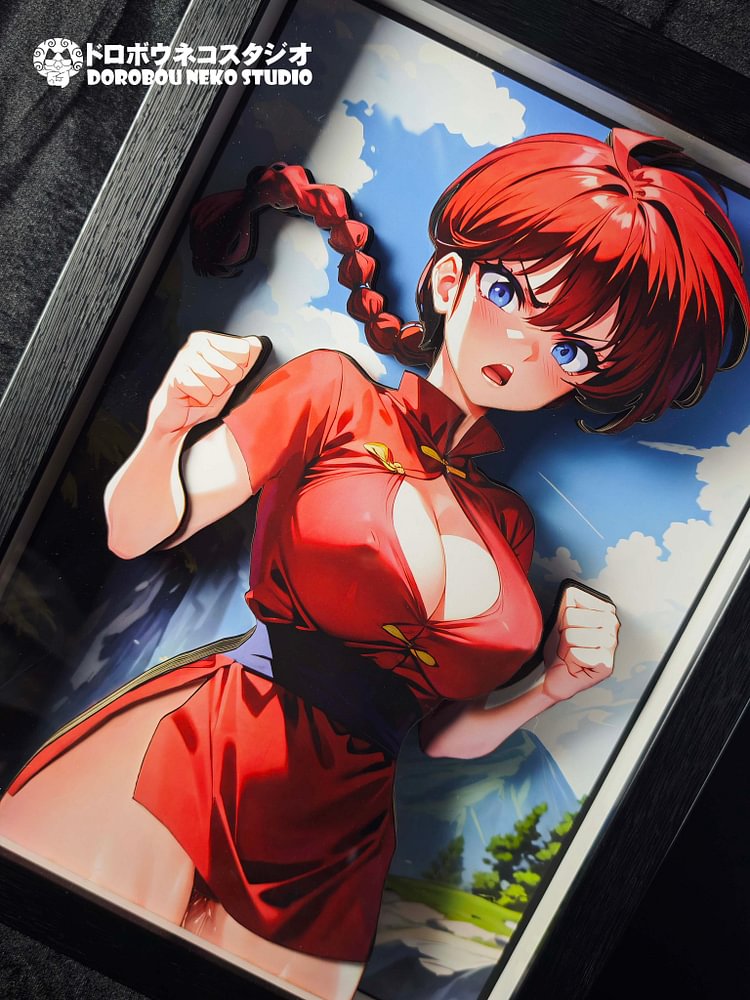 Dorobou Neko Studio – Ranma - DSMG-101 Ranma Saotome 3D Decorative Painting 1/2 Statue(GK) (Adult 18+)-Statue Master