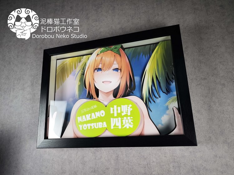 IN-STOCK Dorobou Neko Studio - 5Toubun no Hanayome – DSOS-004 Yotsuba Nakano 3D Decorative Painting Scene (Adult 18+)-Statue Master
