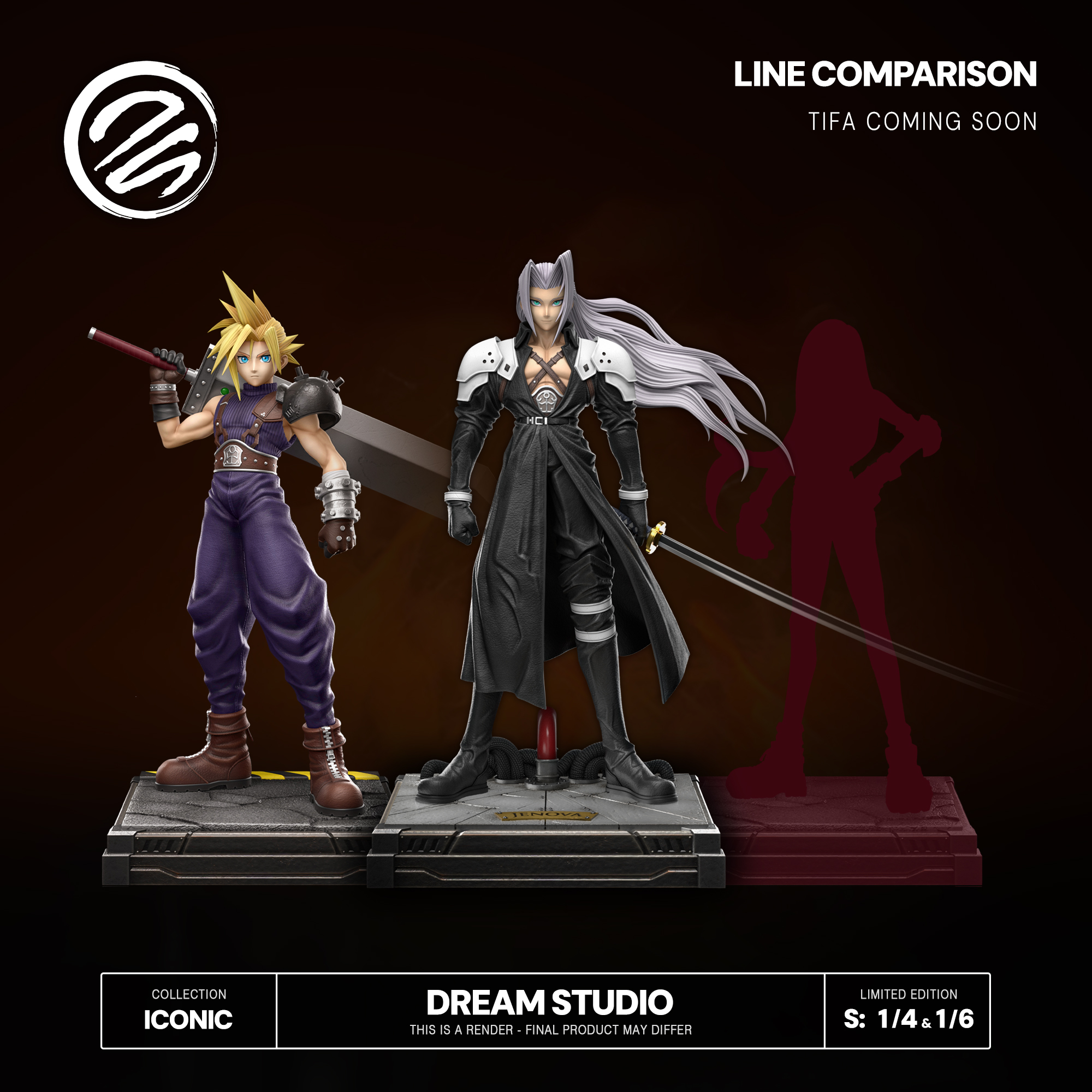 Dream Studio - OG Sephiroth FFVII Final Fantasy Statue 