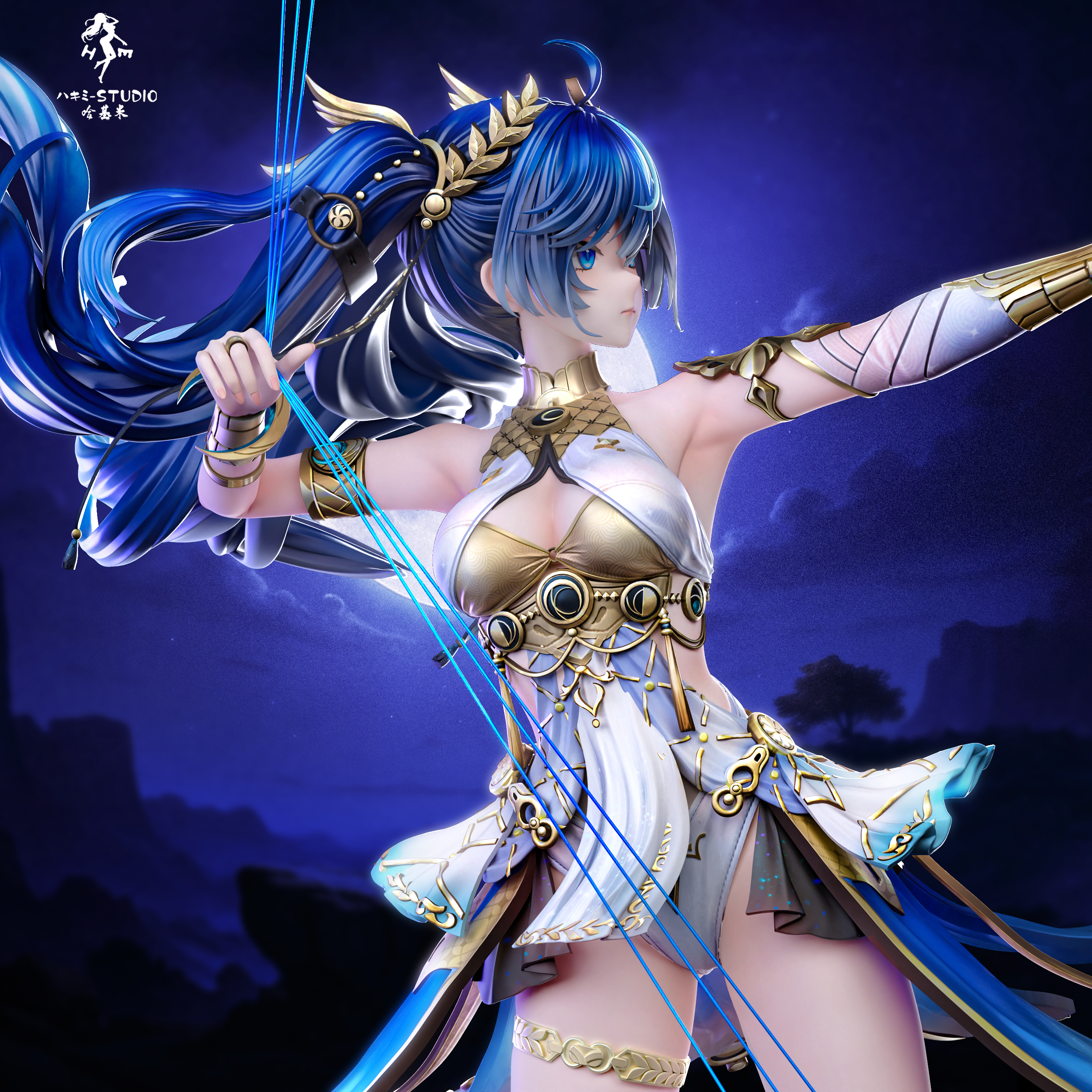 Hakimi Studio - Iuno Drawing the Bow Wuthering Waves Statue