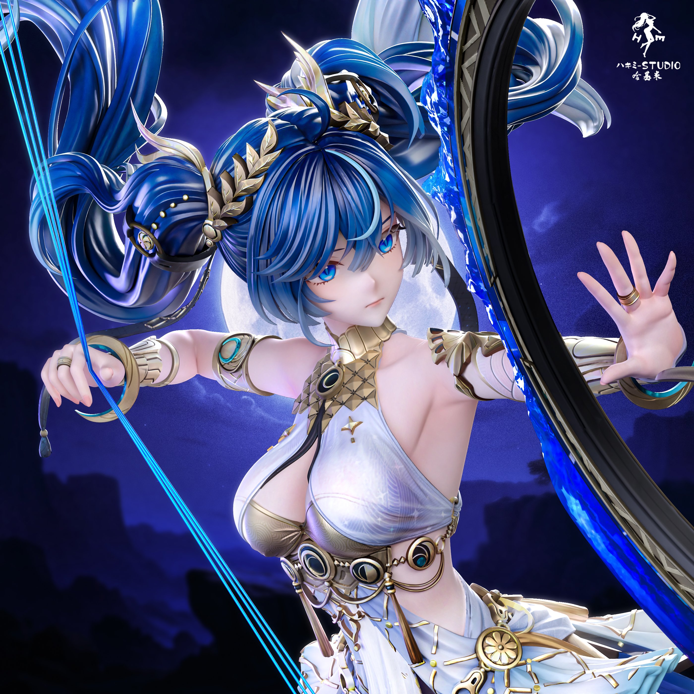 Hakimi Studio - Iuno Drawing the Bow Wuthering Waves Statue