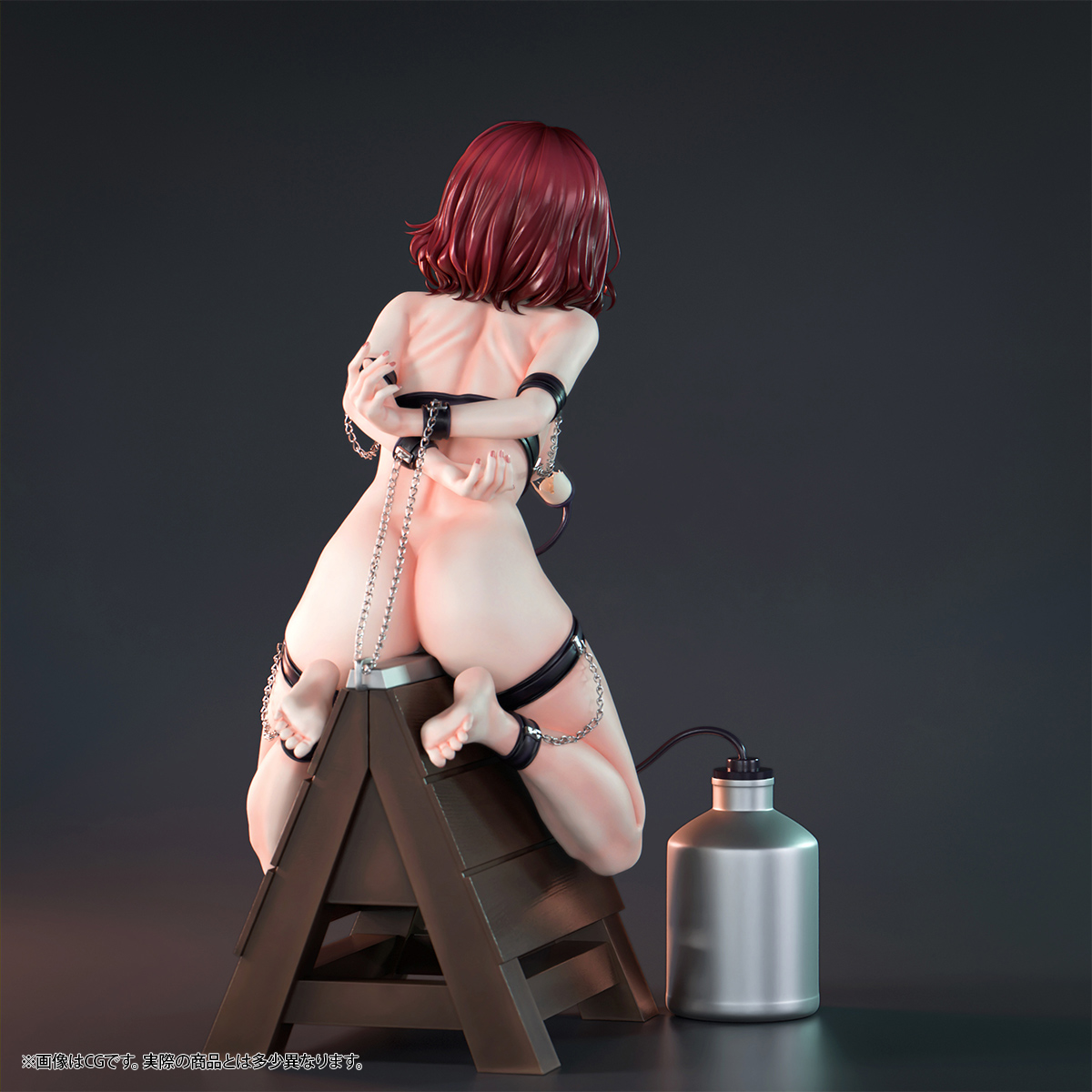 Insight - Voluptuous Girl Hanaoka-san being punished on a wooden horse (Licensed)Statue 