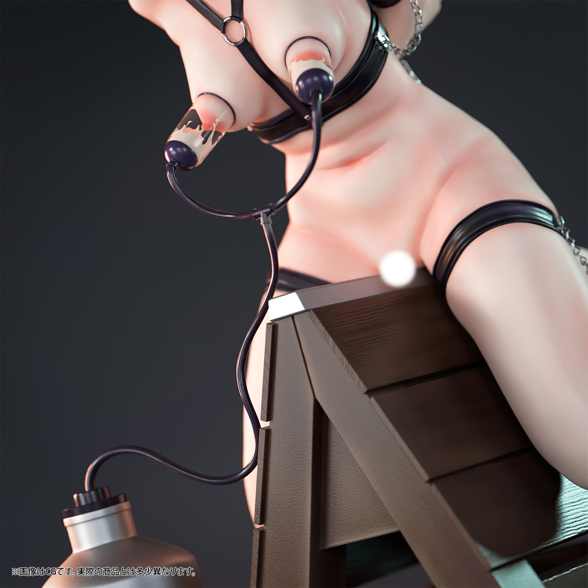 Insight - Voluptuous Girl Hanaoka-san being punished on a wooden horse (Licensed)Statue 