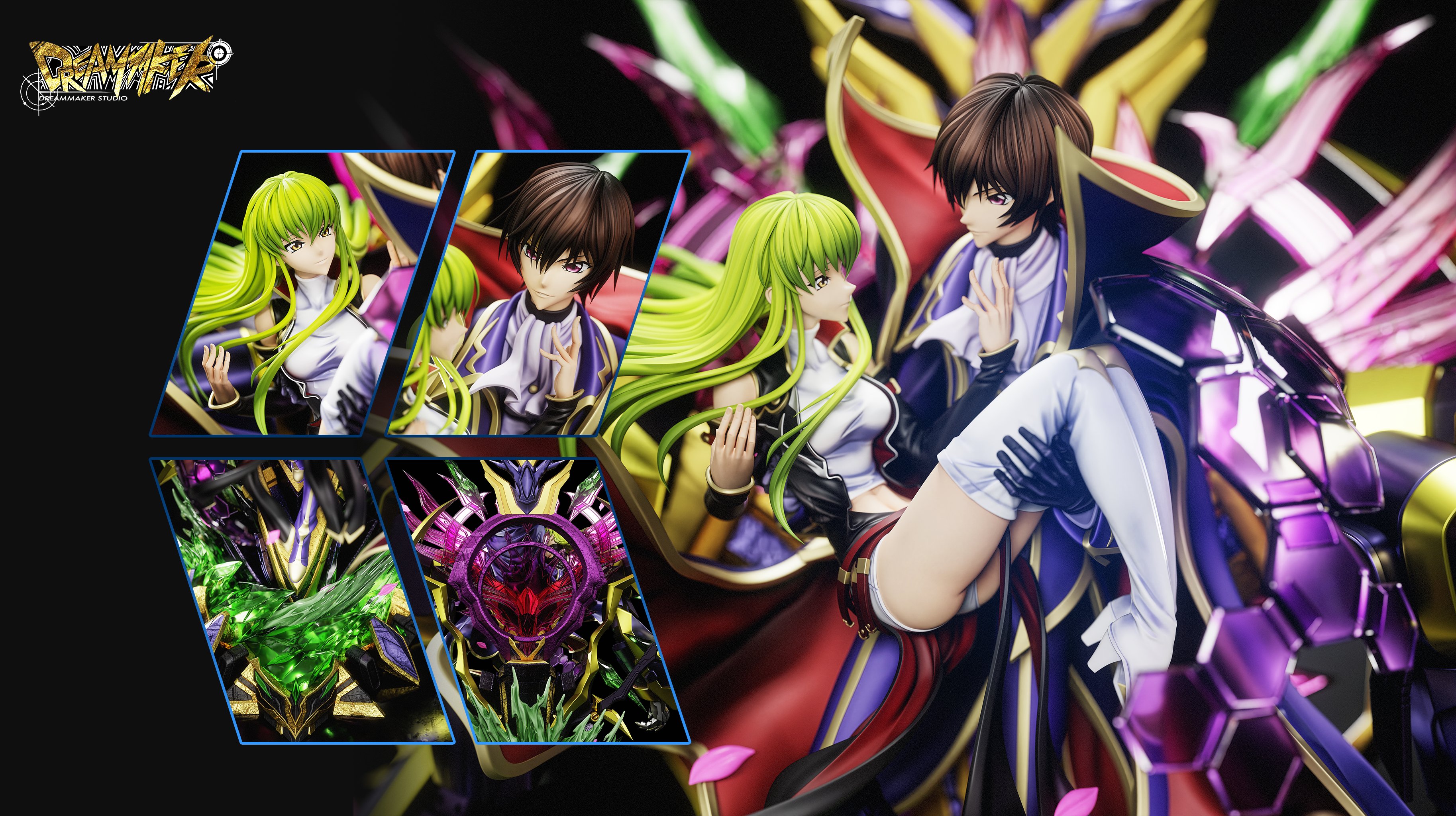 Dreammaker Studio - Code Geass Lelouch & C.C. Statue 