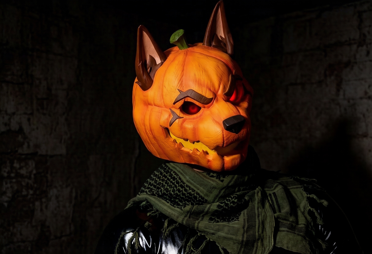 Pumpkin Mask statues cosplay props