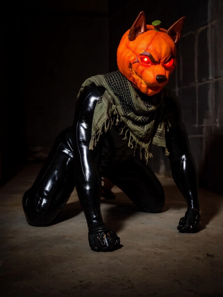 Pumpkin Mask statues cosplay props