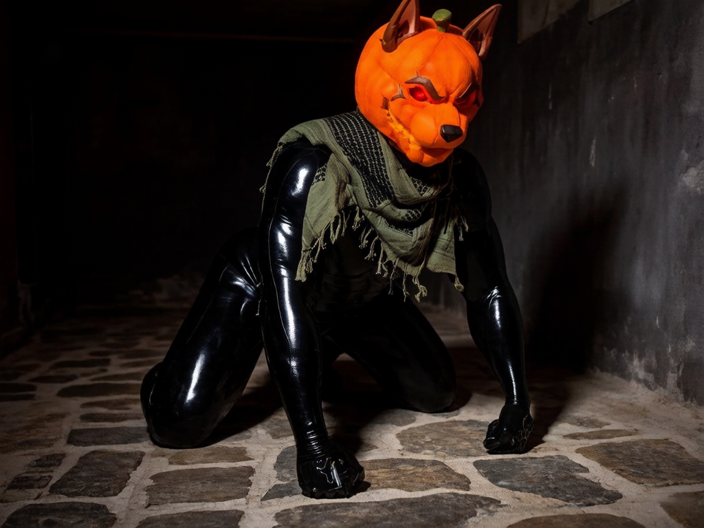 Pumpkin Mask statues cosplay props