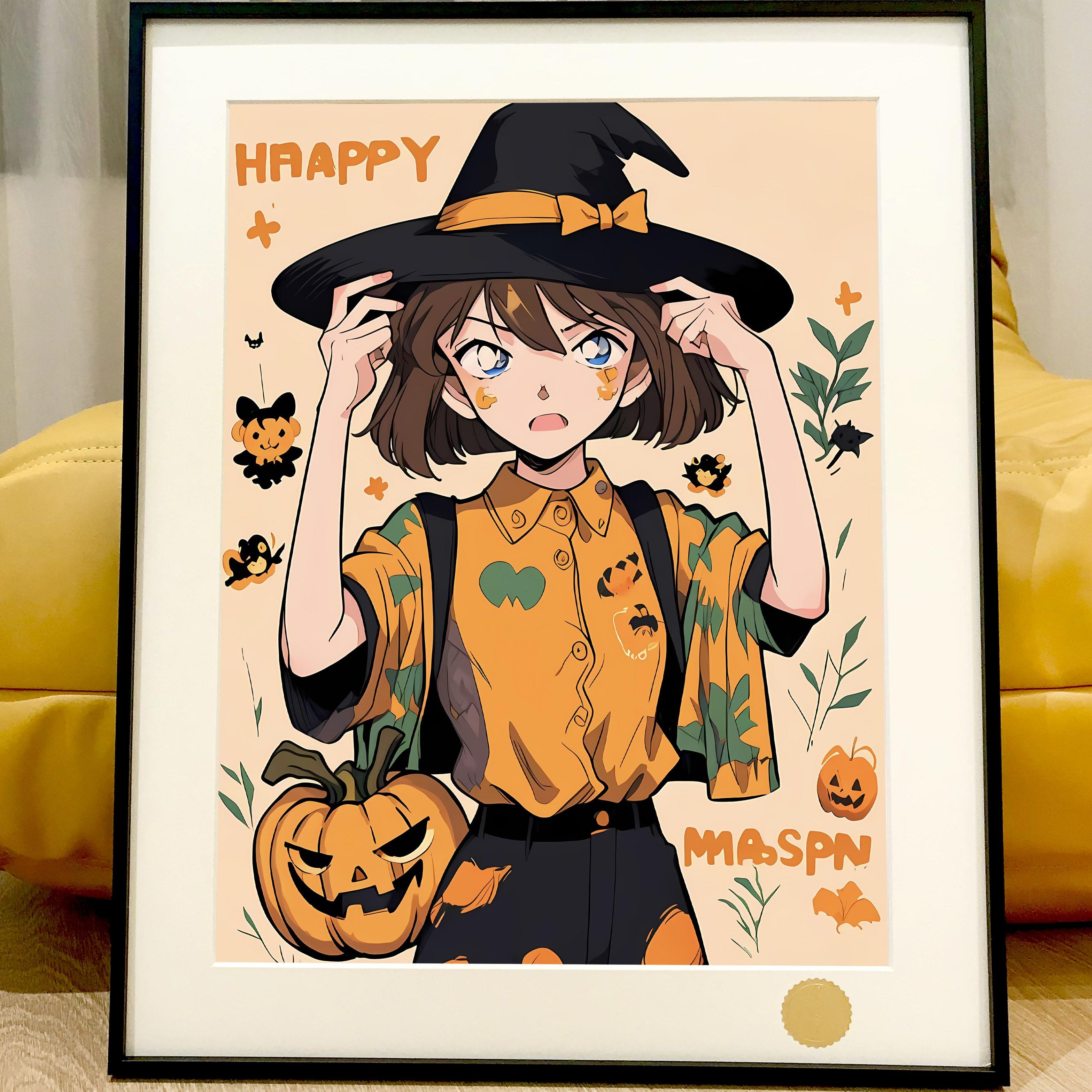 Starry sky Halloween Detective Conan Ai Haibara decorative painting-Statue Master