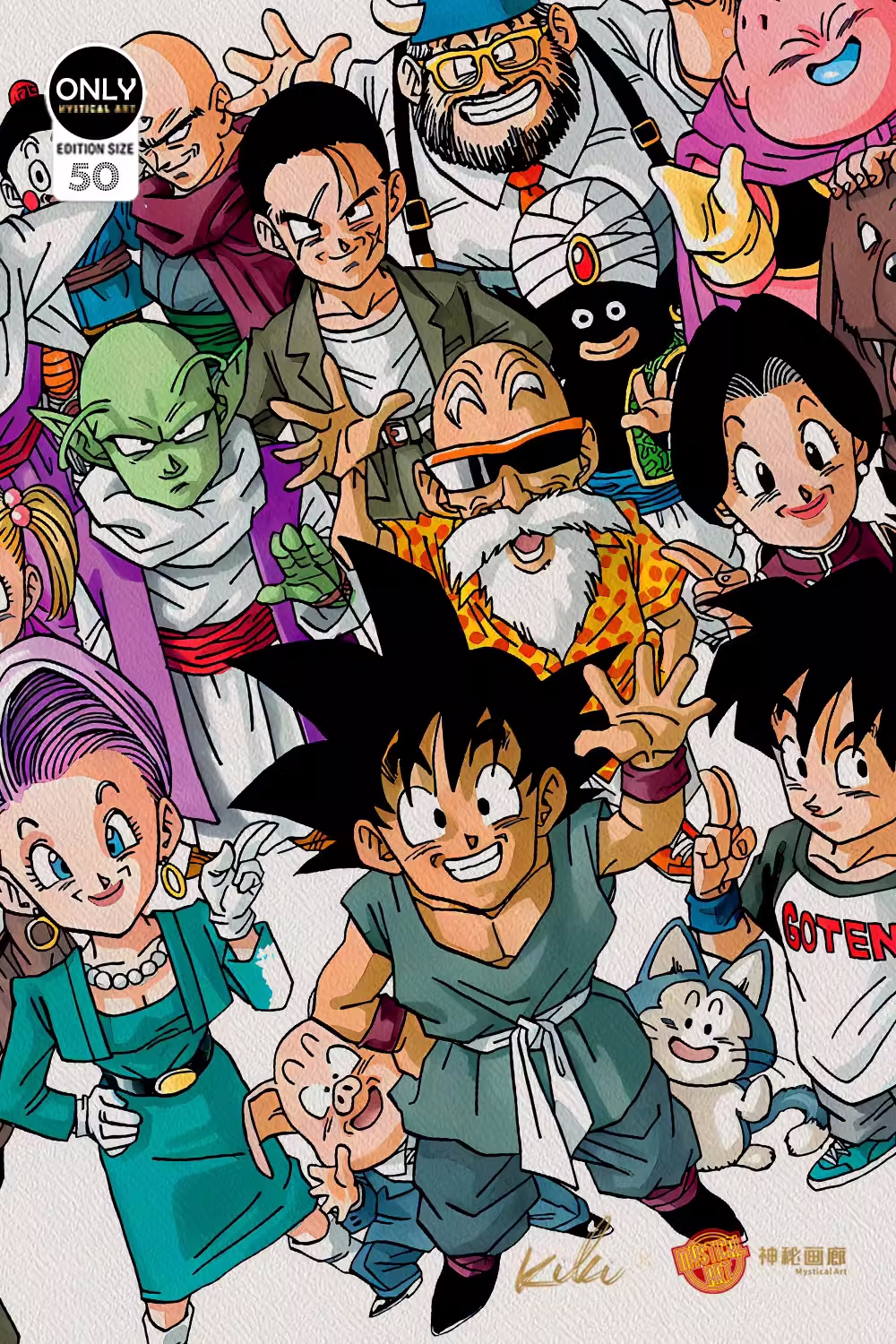 IN-STOCK Mystical Art Studio - Goodbye, Akira Toriyama. Reproduced Original Painting Decorative Picture