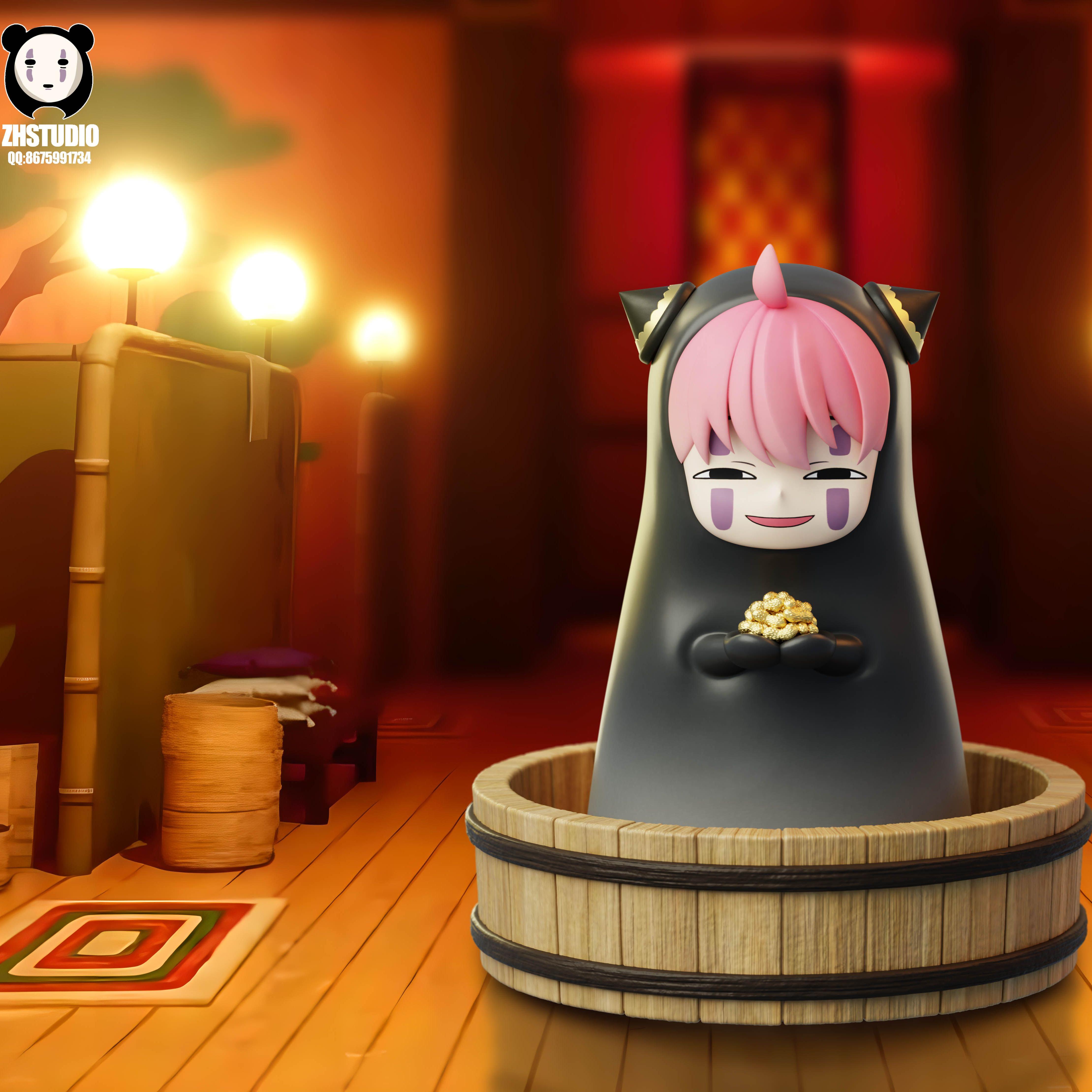 Whole ZH faceless girl Anya spy play house GK limited hand-made statue model