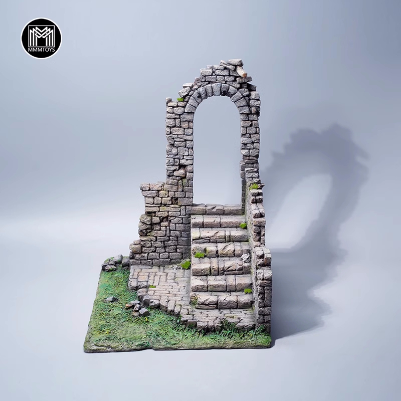 MMMToys 1/12 Medieval Ruins Scene 1.0 Figure Base diorama model shooting prop ornament