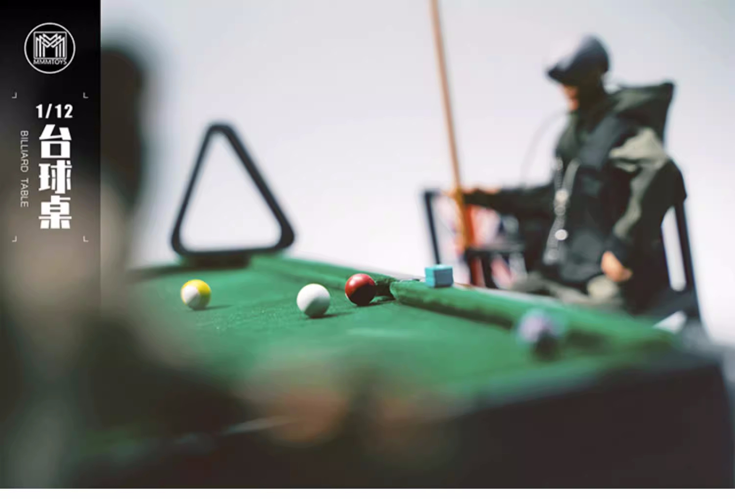 In stock MMMToys 1/12 billiard table scene model simulated creative base modern set can be paired with figures-Statue Master