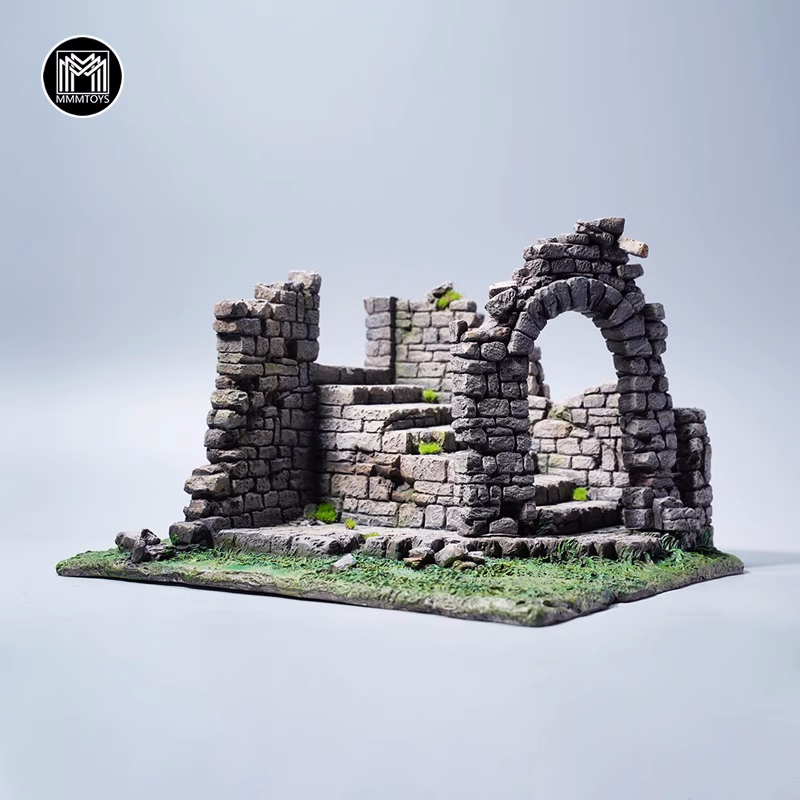 MMMToys 1/12 Medieval Ruins Scene 1.0 Figure Base diorama model shooting prop ornament